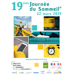 Affiche de la 19ème journée du sommeil en mars 2019