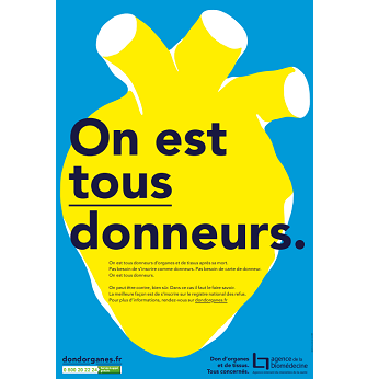 Affiche "On est tous donneurs"