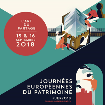 Affiche des journée européennes du patrimoine #JEP2018