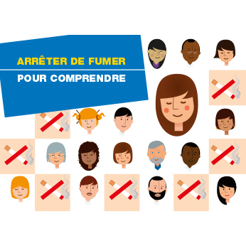 Affiche "Arrêter de fumer pour comprendre"