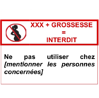Etiquette de contre indicaction