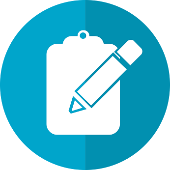 Pictogramme illustrant un document et un crayon
