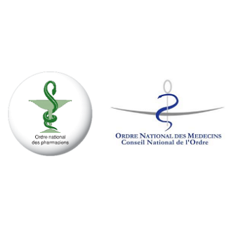 Logo de l'Ordre national des pharmaciens et de l'Ordre national des médecins