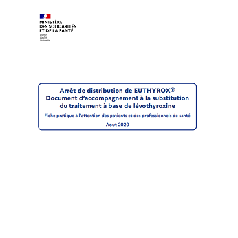 aperçu du document destiné à accompagner les patients concernés au changement de leur traitement