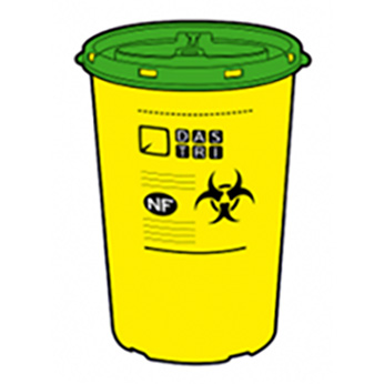 Pictogramme illustrant une poubelle à DASRI