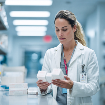 Photo d'une pharmacienne