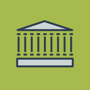 Pictogramme illustrant une institution