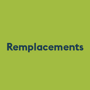 Visuel avec inscrit "Remplacements"