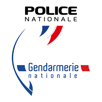 Logos de la Police nationale et de la Gendarmerie nationale