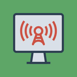 Pictogramme illustrant une webconférence