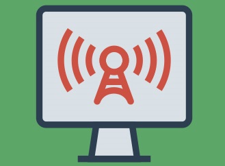 Pictogramme illustrant une webconférence