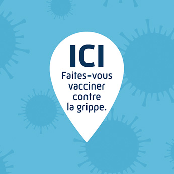 Affiche de la campagne de vaccination contre la grippe