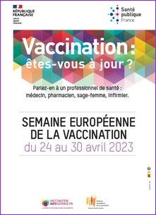 Affiche promotionnelle de la semaine européenne de la vaccination
