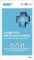 affiche de la campagne de vaccination contre la grippe