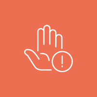 pictogramme illustrant une main levée qui alerte