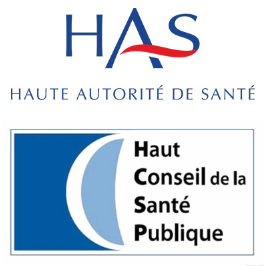 Logos de la HAS et du HCSP