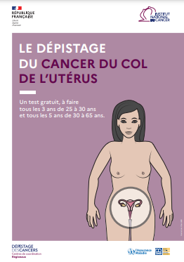 Affiche dépistage cancer col de l'utérus
