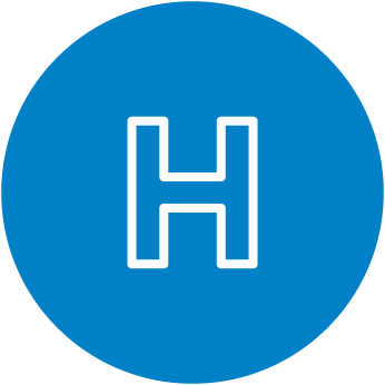 Pictogramme de la section H : pharmacien hospitalier