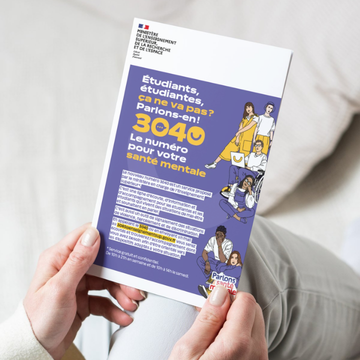 Photo du flyer Santé mentale des étudiants
