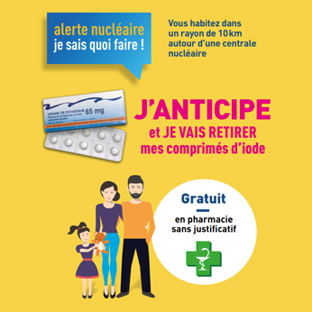 Affiche campagne comprimés d'iode