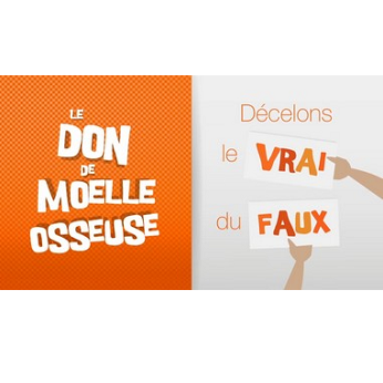 Affiche "Don de moelle osseuse, décelons le vrai du faux"