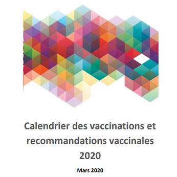 aperçu du calendrier vaccinal