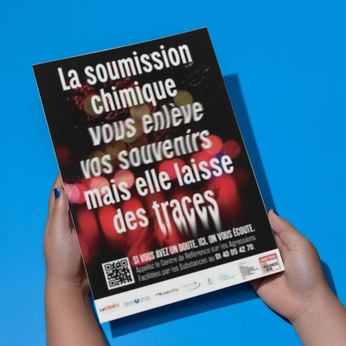 Photo de l'affiche sur la soumission chimique