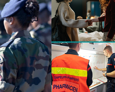 Pharmaciens dans l'armée, humanitaire et sapeur-pompier