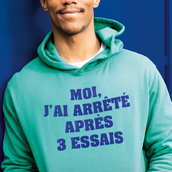 Affiche de la campagne incitant à arrêter le tabac