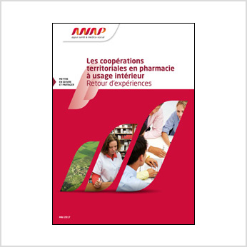 Photo du guide " Coopérations territoriales en pharmacie en usage intérieur "