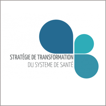Logo "Stratégie de transformation du système de santé"