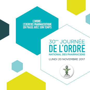 Illustration pour annoncer la 30ème journée de l'Ordre national des pharmaciens du lundi 20 novembre 2017