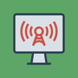 Pictogramme illustrant une webconférence