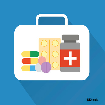 Illustration d'une mallette de médicament
