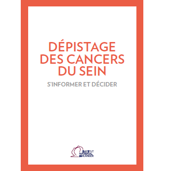 Couverture de la brochure sur le dépistage organisé du cancer du sein