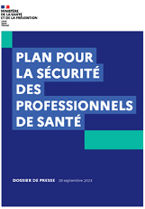 Couverture du plan pour la sécurité des professionnels de santé
