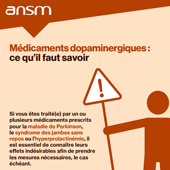 Brochure "Médicaments dopaminergiques : ce qu’il faut savoir"