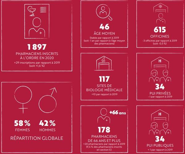 infographie présentant les chiffres démographiques de la section e