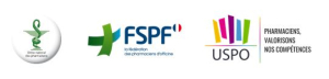 Logos de l'Ordre, de la FDPF et de l'USPO