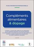 Visuel de couverture de la Fiche d'information professionnelle sur les Complements alimentaires et dopage