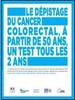 Affiche "depistage du cancer colorectal a partir de 50 ans un test tous les 2 ans