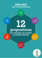 Image de couverture avec écrit "12 propositions pour répondre aux besoins en santé de demain"