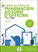 couverture du guide de référence du pharmacien adjoint d'officine
