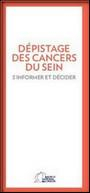 Visuel de la brochure "Dépistage des cancers du sein"